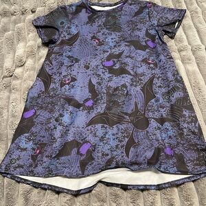 Blackmilk Pokemon Purple and Black Bat Pattern t shirt Dress